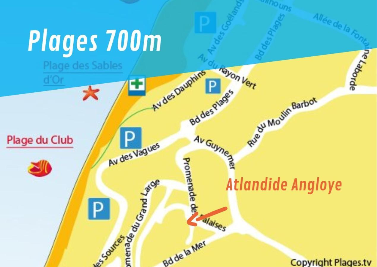 Atlantide Angloye Anglet Exterior foto